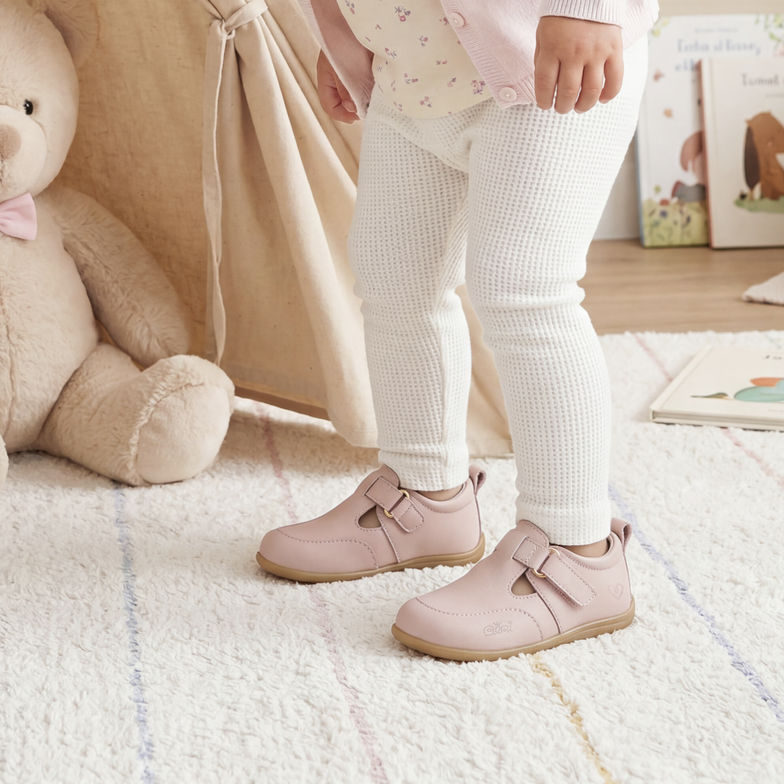 Rita Pink Shoe with Camel Sole - Image 2