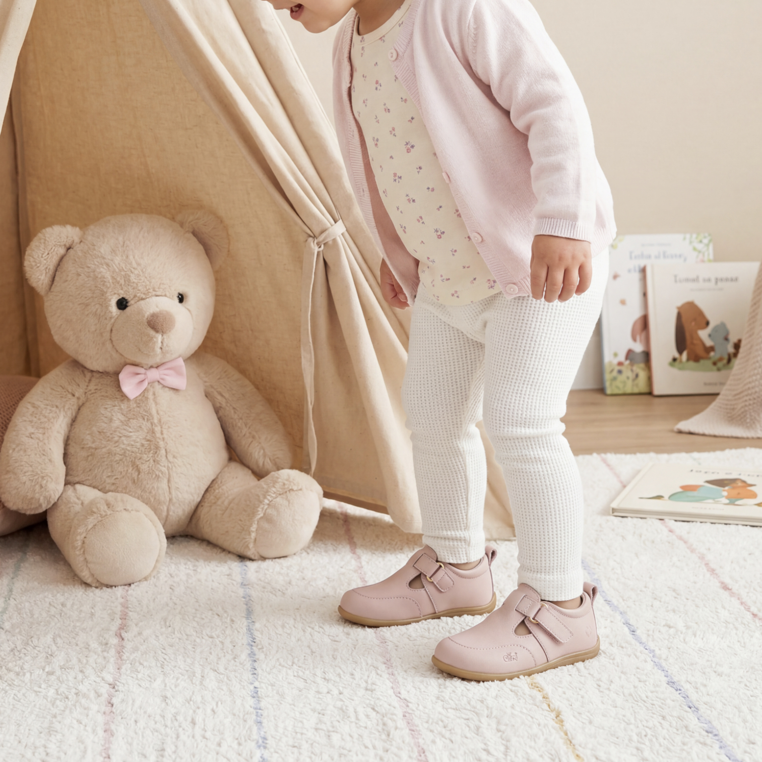 Rita Pink Shoe with Camel Sole - Image 2