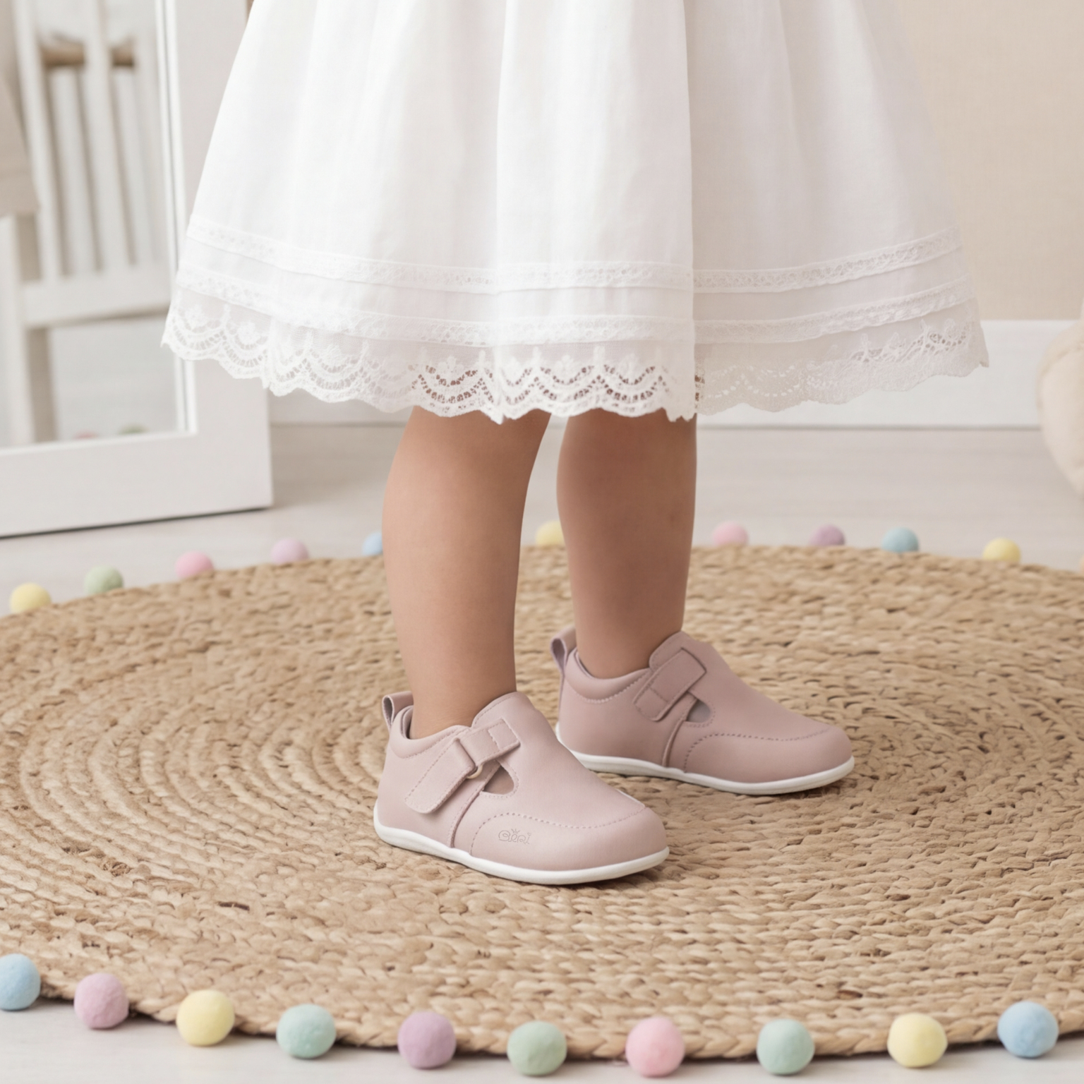 Rita Pink Shoe with White Sole - Image 2
