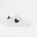 Beri W White and Navy Sneaker with White Sole