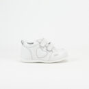 Beatriz White Sneaker with White Sole