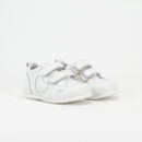 Beatriz White Sneaker with White Sole