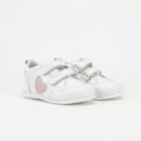 Beatriz White and Pink Sneaker with White Sole