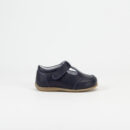 Sapato Hugo Azul Marinho c/ Sola Camel
