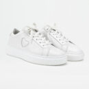 Cluxa White Sneaker with White Sole